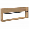 Regał na gazety z półką 2 pcs Dąb rzemieślniczy 80 x 12 x 30 cm