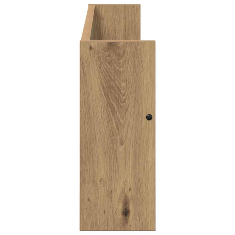 Regał na gazety z półką 2 pcs Dąb rzemieślniczy 80 x 12 x 30 cm