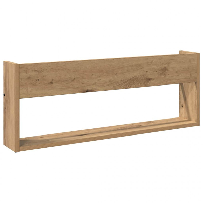 Regał na gazety z półką 2 pcs Dąb rzemieślniczy 80 x 12 x 30 cm