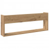 Regał na gazety z półką 2 pcs Dąb rzemieślniczy 80 x 12 x 30 cm