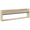 Regał na gazety z półką 2 pcs Dąb Sonoma 100 x 12 x 30 cm