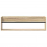 Regał na gazety z półką 2 pcs Dąb Sonoma 100 x 12 x 30 cm