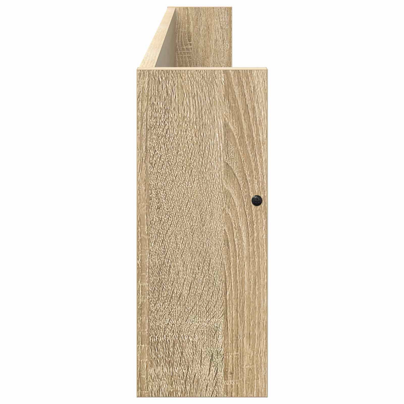 Regał na gazety z półką 2 pcs Dąb Sonoma 100 x 12 x 30 cm