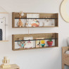 Regał na gazety 2 pcs Dąb rzemieślniczy 100 x 12 x 30 cm