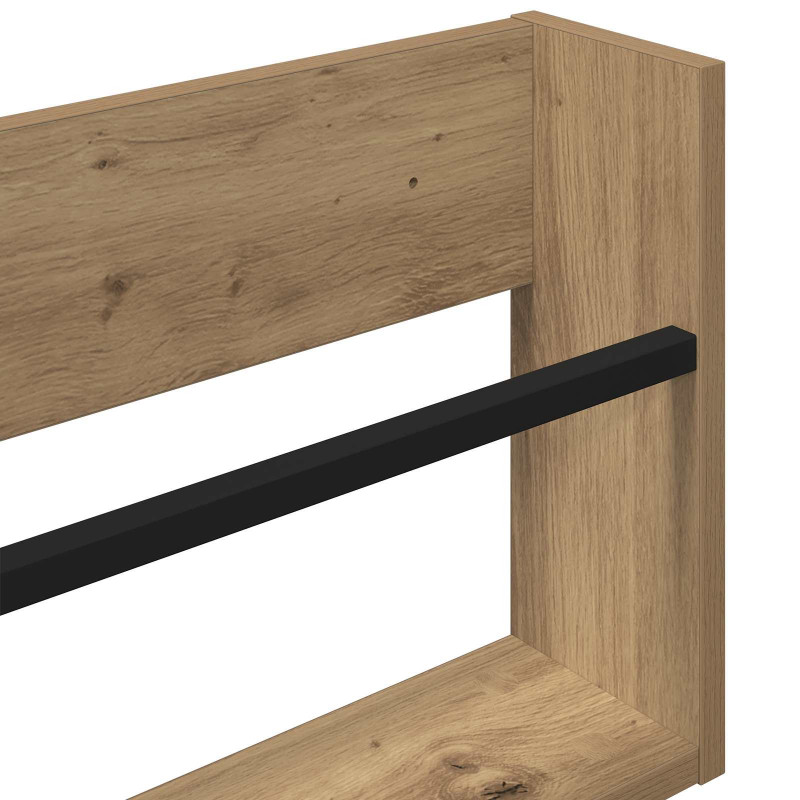Regał na gazety 2 pcs Dąb rzemieślniczy 100 x 12 x 30 cm