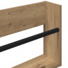 Regał na gazety 2 pcs Dąb rzemieślniczy 100 x 12 x 30 cm