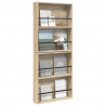 Regał na gazety z półką 2 pcs Dąb Sonoma 60 x 12 x 70 cm
