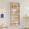 Regał na gazety z półką 2 pcs Dąb Sonoma 60 x 12 x 70 cm