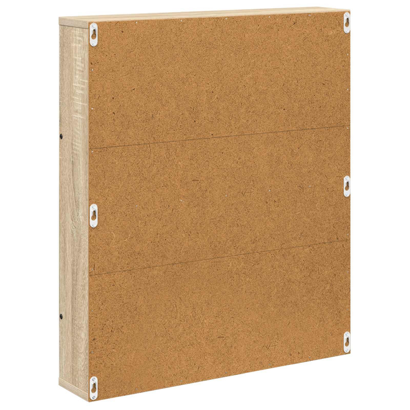 Regał na gazety z półką 2 pcs Dąb Sonoma 60 x 12 x 70 cm