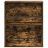Regał na gazety z półką 2 pcs Dąb wędzony 60 x 12 x 70 cm