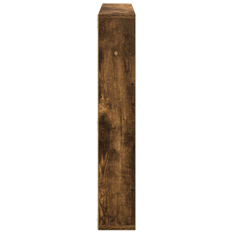 Regał na gazety z półką 2 pcs Dąb wędzony 60 x 12 x 70 cm