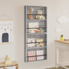 Regał na gazety z półką 2 pcs Szary Sonoma 60 x 12 x 70 cm