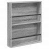 Regał na gazety z półką 2 pcs Szary Sonoma 60 x 12 x 70 cm