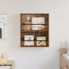 Regał na gazety z półką Stare drewno 60 x 12 x 70 cm