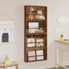 Regał na gazety z półką 2 pcs Stare drewno 60 x 12 x 70 cm