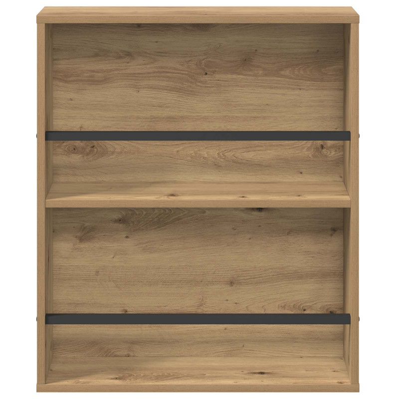 Regał na gazety z półką 2 pcs Dąb rzemieślniczy 60 x 12 x 70 cm
