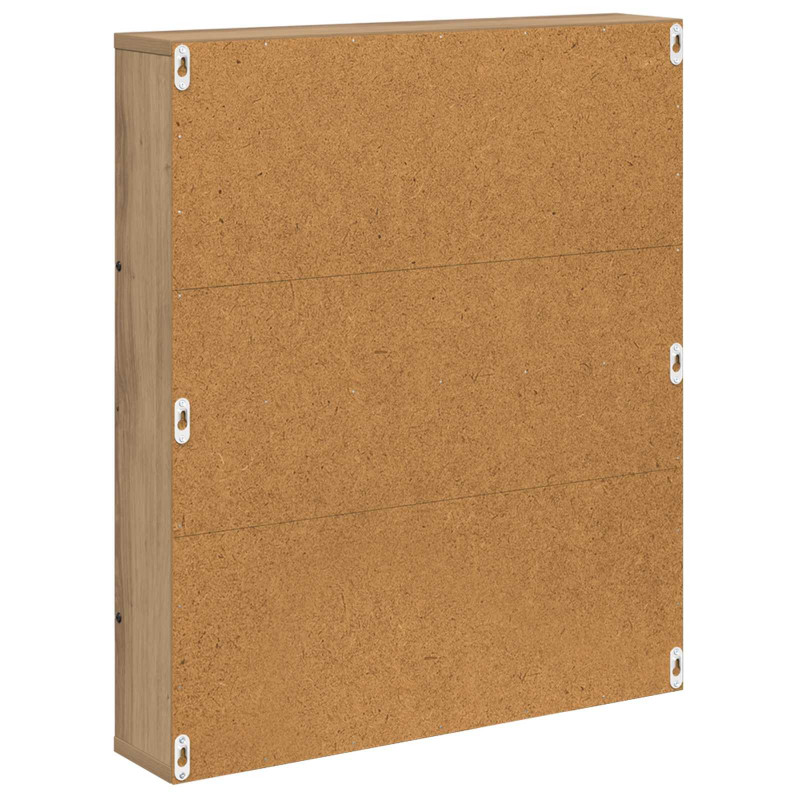Regał na gazety z półką 2 pcs Dąb rzemieślniczy 60 x 12 x 70 cm