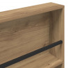 Regał na gazety z półką 2 pcs Dąb rzemieślniczy 60 x 12 x 70 cm