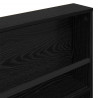 Regał na gazety z półką 2 pcs Czarny Dąb 80 x 12 x 70 cm