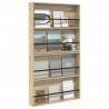 Regał na gazety z półką 2 pcs Dąb Sonoma 80 x 12 x 70 cm