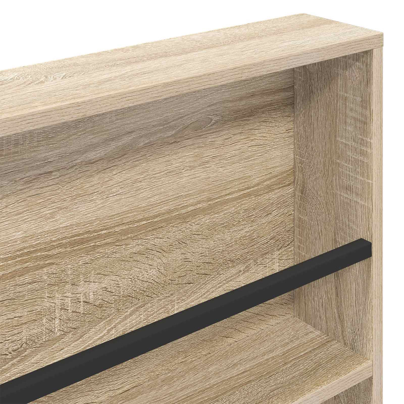 Regał na gazety z półką 2 pcs Dąb Sonoma 80 x 12 x 70 cm