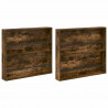 Regał na gazety z półką 2 pcs Dąb wędzony 80 x 12 x 70 cm
