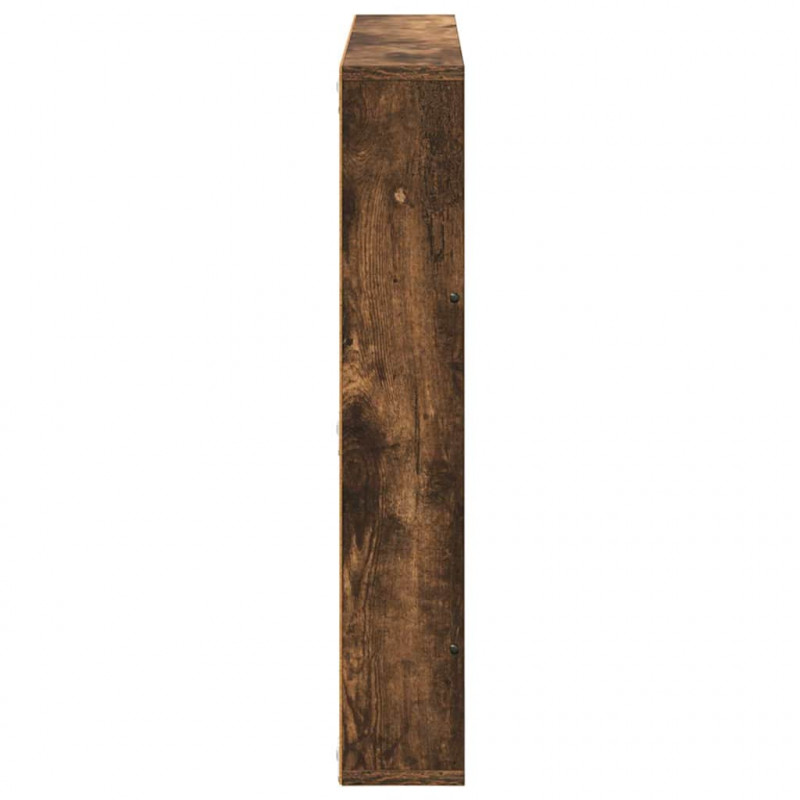 Regał na gazety z półką 2 pcs Dąb wędzony 80 x 12 x 70 cm