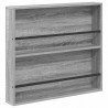 Regał na gazety z półką 2 pcs Szary Sonoma 80 x 12 x 70 cm