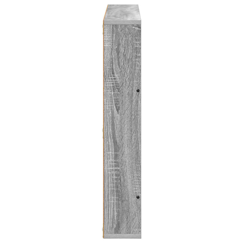 Regał na gazety z półką 2 pcs Szary Sonoma 80 x 12 x 70 cm