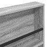 Regał na gazety z półką 2 pcs Szary Sonoma 80 x 12 x 70 cm