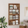 Regał na gazety z półką 2 pcs Stare drewno 80 x 12 x 70 cm