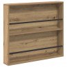 Regał na gazety z półką 2 pcs Dąb rzemieślniczy 80 x 12 x 70 cm