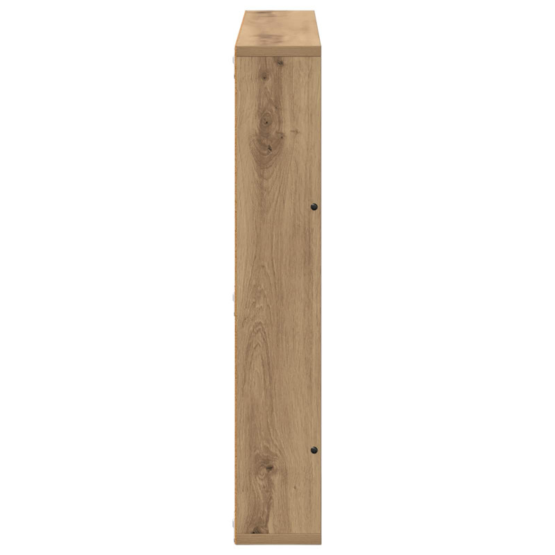 Regał na gazety z półką 2 pcs Dąb rzemieślniczy 80 x 12 x 70 cm