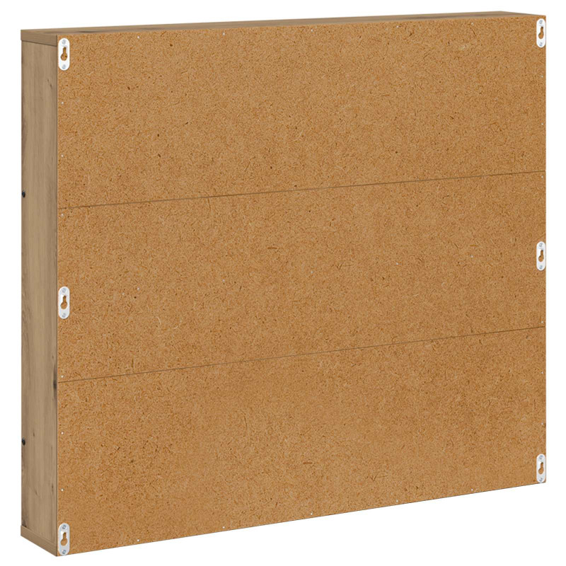 Regał na gazety z półką 2 pcs Dąb rzemieślniczy 80 x 12 x 70 cm