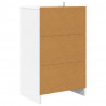 Stolik nocny Biały 40 x 30 x 467 cm Materiał drewnopochodny
