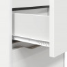 Stolik nocny Biały 40 x 30 x 467 cm Materiał drewnopochodny