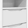 Stolik nocny Biały 40 x 30 x 467 cm Materiał drewnopochodny
