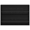 Regał na gazety z półką 2 pcs Czarny Dąb 100 x 12 x 70 cm
