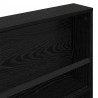 Regał na gazety z półką 2 pcs Czarny Dąb 100 x 12 x 70 cm