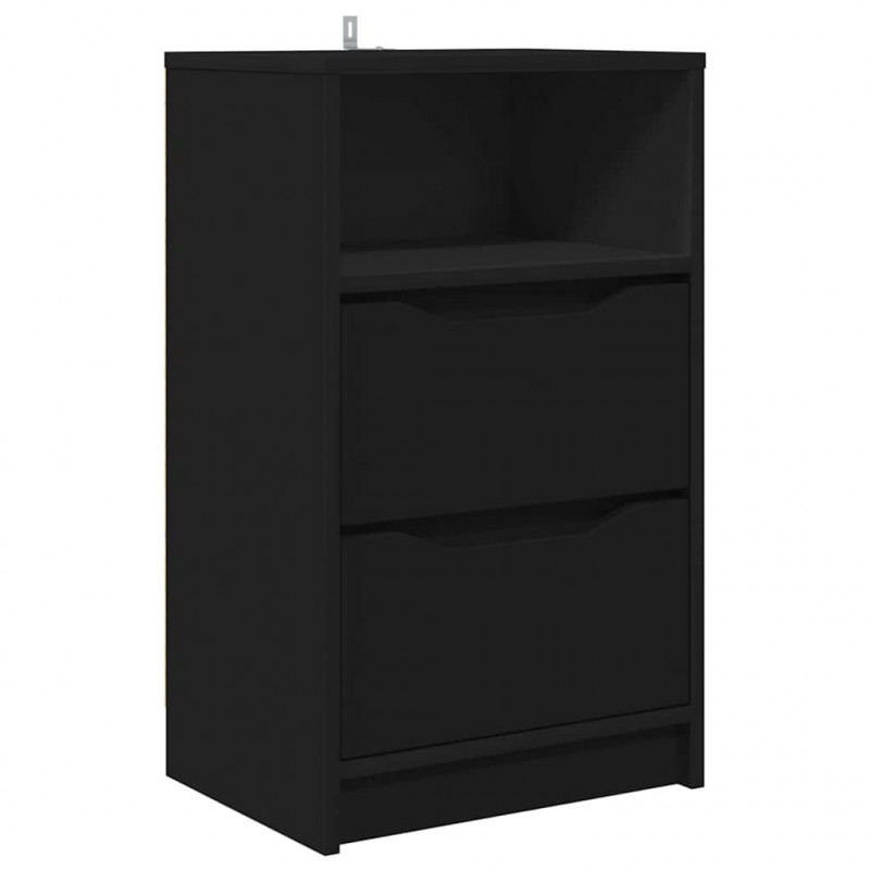 Stolik nocny Czarny 40 x 30 x 467 cm Materiał drewnopochodny