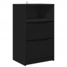 Stolik nocny Czarny 40 x 30 x 467 cm Materiał drewnopochodny