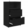 Stolik nocny Czarny 40 x 30 x 467 cm Materiał drewnopochodny
