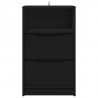 Stolik nocny Czarny 40 x 30 x 467 cm Materiał drewnopochodny