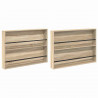 Regał na gazety z półką 2 pcs Dąb Sonoma 100 x 12 x 70 cm