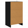 Stolik nocny Czarny 40 x 30 x 467 cm Materiał drewnopochodny
