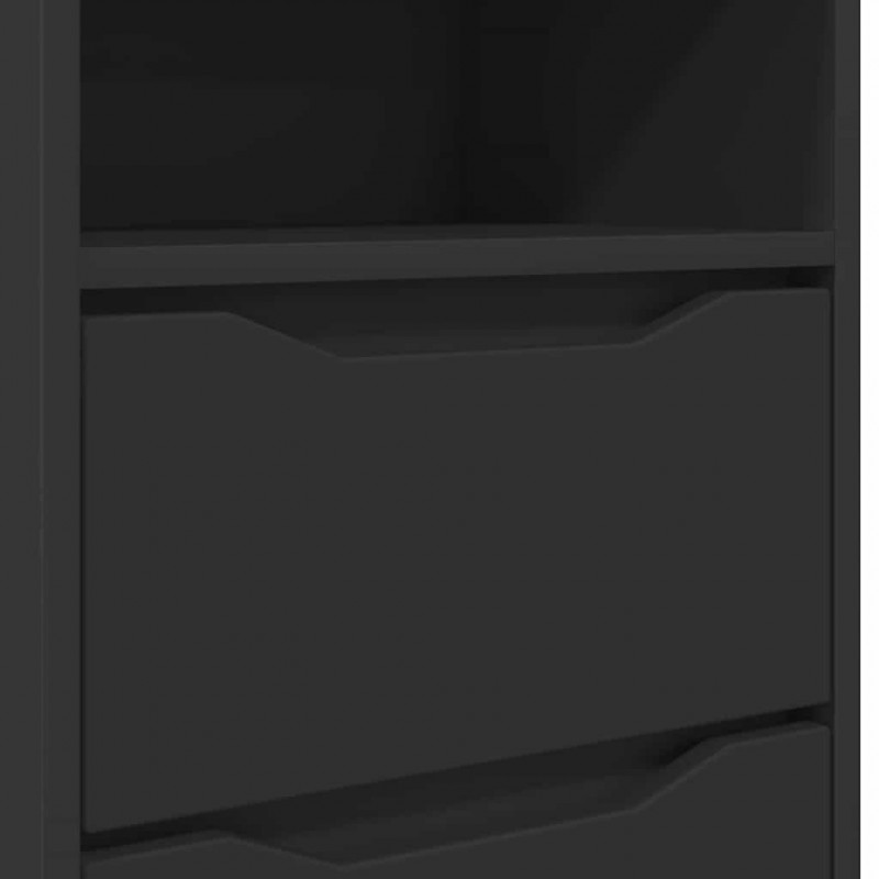 Stolik nocny Czarny 40 x 30 x 467 cm Materiał drewnopochodny