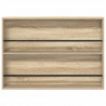 Regał na gazety z półką 2 pcs Dąb Sonoma 100 x 12 x 70 cm