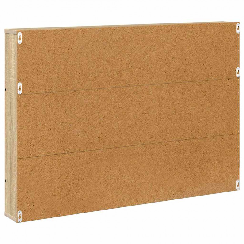 Regał na gazety z półką 2 pcs Dąb Sonoma 100 x 12 x 70 cm