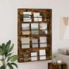 Regał na gazety z półką 2 pcs Dąb wędzony 100 x 12 x 70 cm