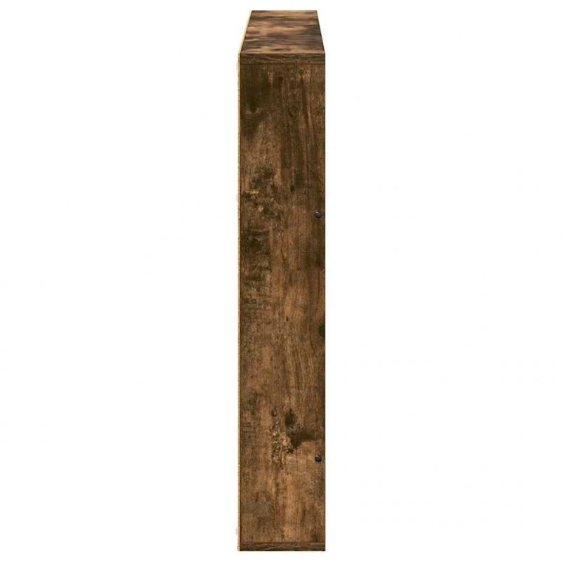 Regał na gazety z półką 2 pcs Dąb wędzony 100 x 12 x 70 cm